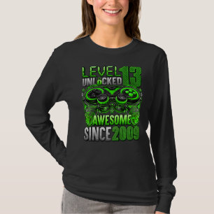Level 13 Unlocked Awesome Since 2009 13th Birthday T-Shirt