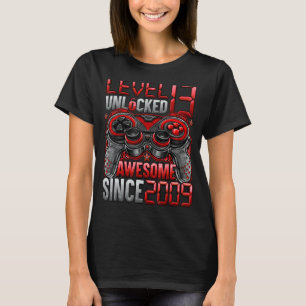 Level 13 Unlocked Awesome Since 2009 13th Birthday T-Shirt