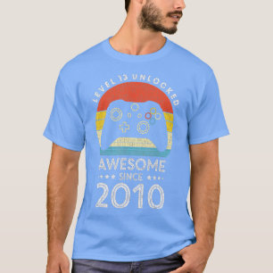 Level 13 Unlocked Awesome Since 2010 VideoGame 13t T-Shirt