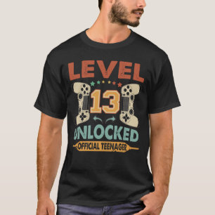 Level 13 Unlocked Official Teenager 13th Birthday T-Shirt
