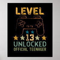 Level 13 unlocked official teenager funny gamers