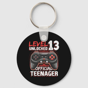 Level 13 Unlocked Official Teenager Video Game 13t Key Ring