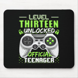 Level 13 Unlocked Official Teenager Video Game 13t Mouse Mat