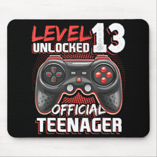 Level 13 Unlocked Official Teenager Video Game 13t Mouse Mat