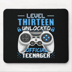 Level 13 Unlocked Official Teenager Video Game 13t Mouse Mat