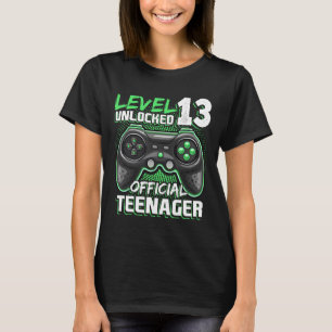 Level 13 Unlocked Official Teenager Video Game 13t T-Shirt