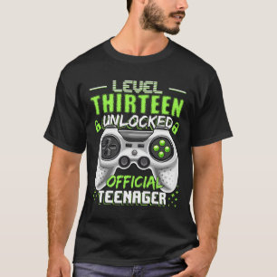 Level 13 Unlocked Official Teenager Video Game 13t T-Shirt