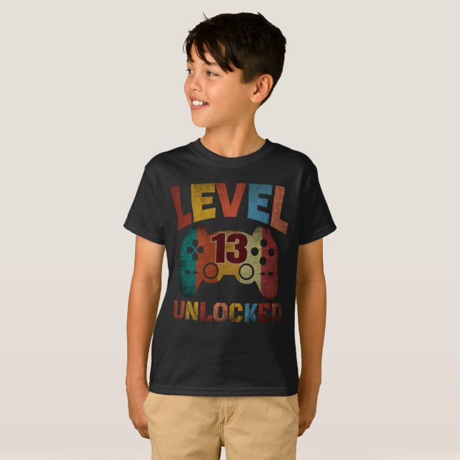 LEVEL 13 UNLOCKED T-Shirt (Front Full)