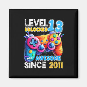 Level 13 Unlocked Video Game 13th Birthday  Magnet