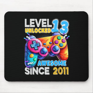 Level 13 Unlocked Video Game 13th Birthday  Mouse Mat