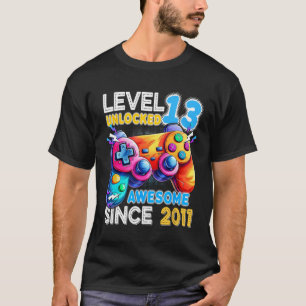 Level 13 Unlocked Video Game 13th Birthday T-Shirt
