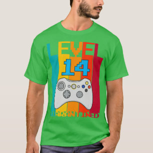 Level 14 Unlocked 14th Video Gamer Quarantine birt T-Shirt