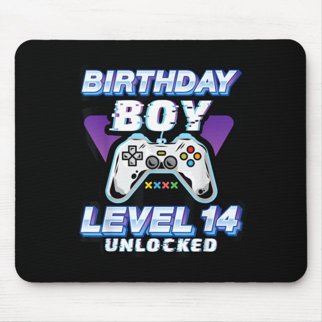 Level 14 Unlocked Awesome Video Games 14th Mouse Mat (Front)