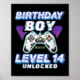 Level 14 Unlocked Awesome Video Games 14th Poster
