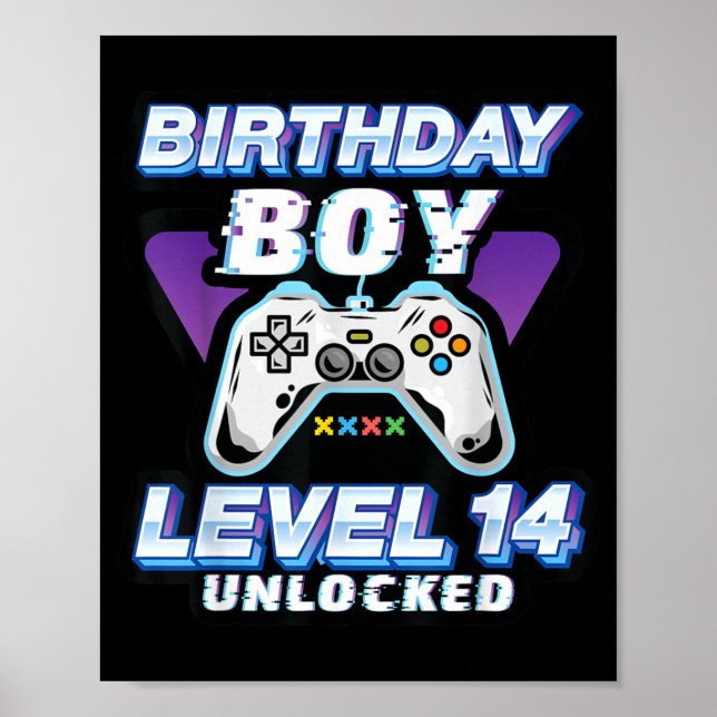 Level 14 Unlocked Awesome Video Games 14th Poster (Front)