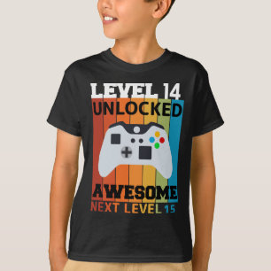 Level 14 Unlocked Birthday T-Shirt