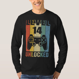 Level 14 Unlocked   Video Gamer 14th Birthday  1 T-Shirt