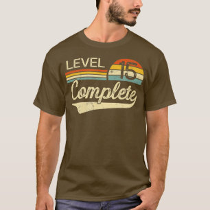 Level 15 Complete 15 year Wedding Anniversary Gif T-Shirt