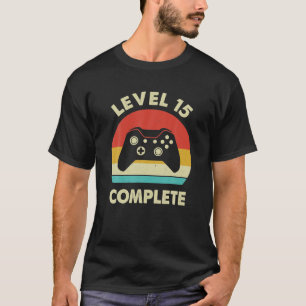 Level 15 Complete 15th Funny Wedding Anniversary T-Shirt