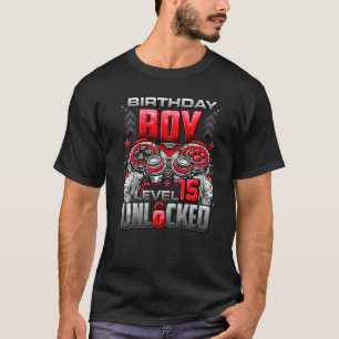 Level 15 Unlocked Awesome Since 2007 15th Birthday T-Shirt