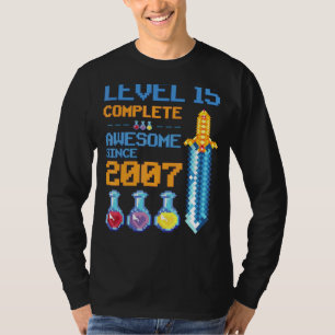 Level 15 Unlocked Video Game 15th Birthday Party R T-Shirt