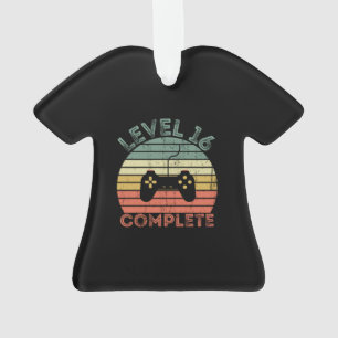 Level 16 complete retro vintage 16th birthday ornament