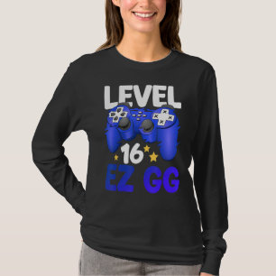 Level 16 EZ GG 16th Gamer Boy Teenager Controller  T-Shirt