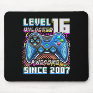 Level 16 Unlocked Awesome 2007 Video Game 16th Bir Mouse Mat