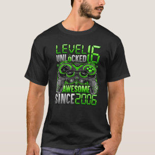 Level 16 Unlocked Awesome Since 2006 16th Birthday T-Shirt