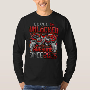 Level 16 Unlocked Awesome Since 2006 16th Birthday T-Shirt