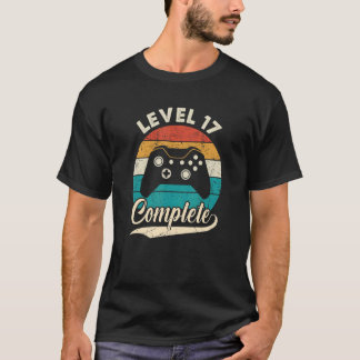 Level 17 Complete 17th Wedding Aniversary For Him T-Shirt