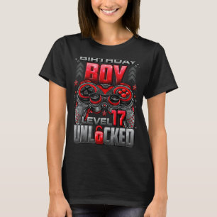 Level 17 Unlocked Awesome Since 2005 17th Birthday T-Shirt