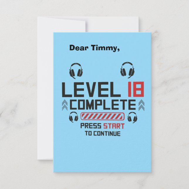 Level 18  thank you card (Front)