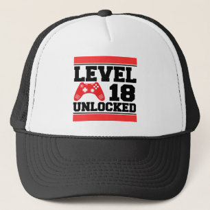 Level 18 Unlocked Trucker Hat
