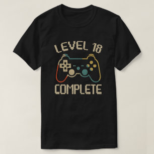 Level 18 Vintage Gift Tee Celebrate 18th Wedding