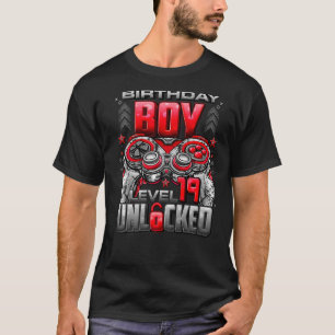 Level 19 Unlocked Awesome Since 2003 19th Birthday T-Shirt