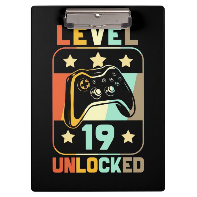 Level 19 Unlocked Clipboard (Front)