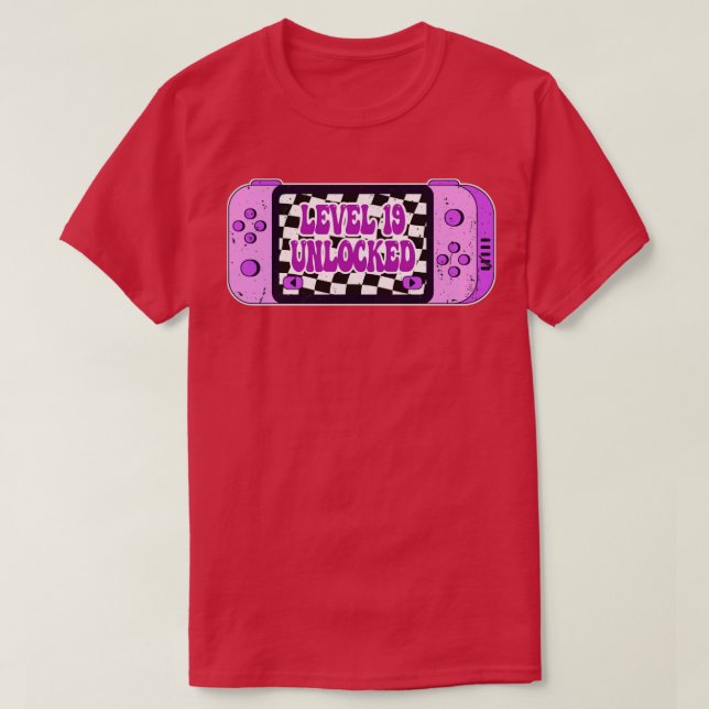 Level 19 Unlocked T-Shirt (Design Front)