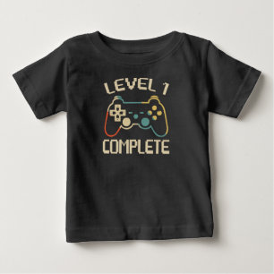 Level 1 Complete - 1st Birthday Baby T-Shirt