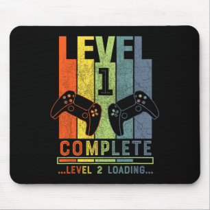 Level 1 Complete Gamer Gift 1 Years Wedding Annive Mouse Mat
