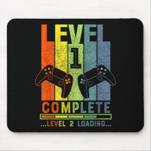 Level 1 Complete Gamer Gift 1 Years Wedding Annive Mouse Mat