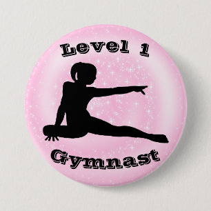 Level 1 Gymnast - Girls Gymnastics Button