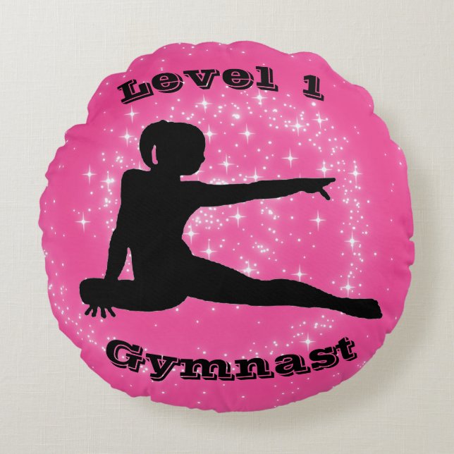 Level 1 Gymnast Round Cushion (Front)