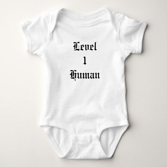 Level 1 Human Baby Bodysuit (Front)