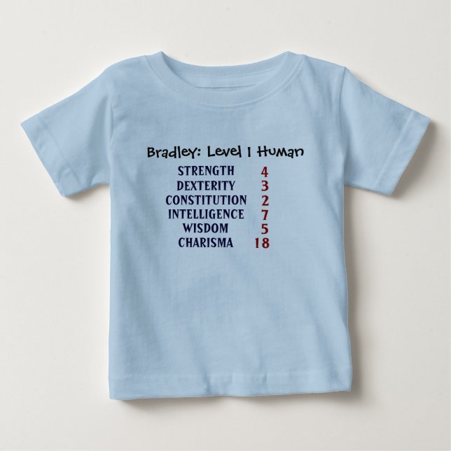 Level 1 Human Baby T-Shirt (Front)