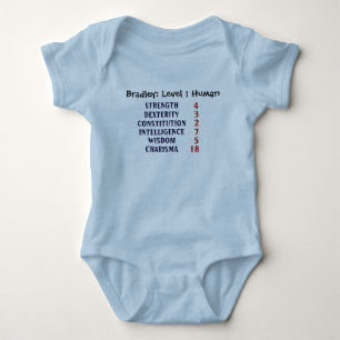 Level 1 Human Personalised Baby Bodysuit