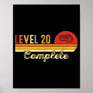Level 20 Complete Couples Vintage 20th Wedding Ann Poster