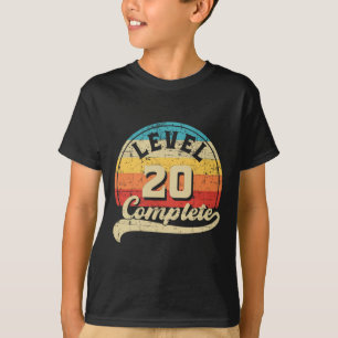 Level 20 Complete Gamer Tee 20th Wedding Anniversa