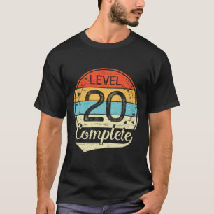 Level 20 Complete Retro 20th Wedding Anniversary T T-Shirt