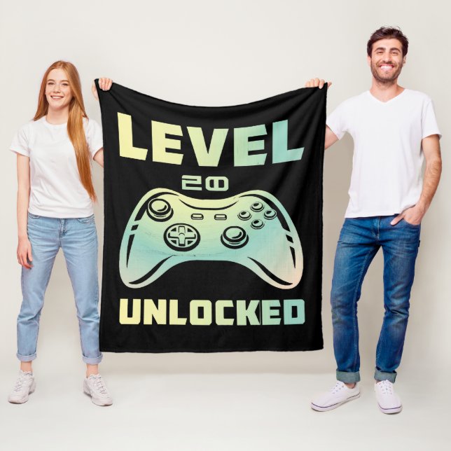 level 20 unlocked fleece blanket (In Situ)
